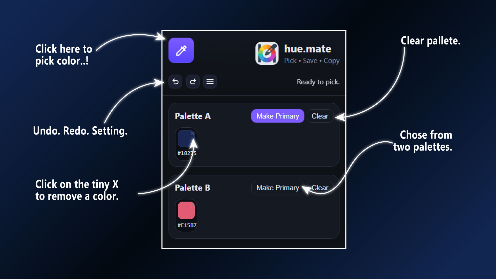 Hue.mate extension preview